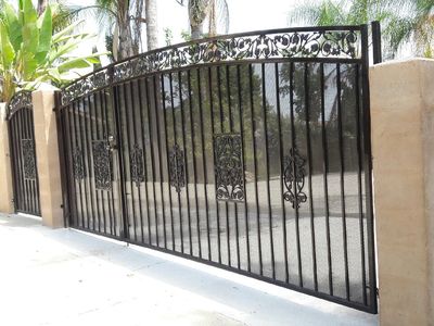 Wrought Iron Gate Entry.